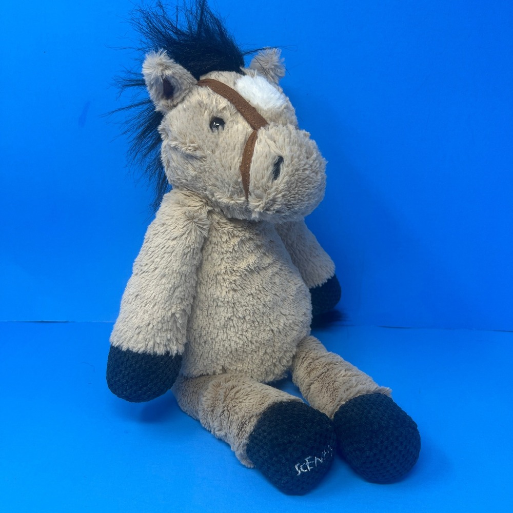 Scentsy Buddy Peyton Horse Pony Donkey Plush Tan Stuffed Animal w/ Scent Pack
